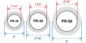 Barrel & Bristle Diameters