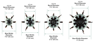 Barrel & Bristle Diameters