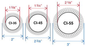 Barrel & Bristle Diameters