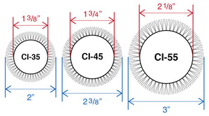 Barrel & Bristle Diameters