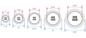 Barrel & Bristle Diameters