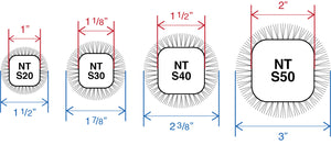Barrel & Bristle Diameters