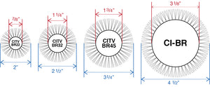 Barrel & Bristle Diameters