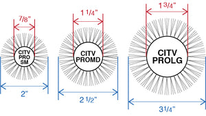 Barrel & Bristle Diameters