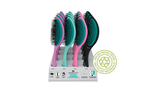 DETANGLER (Medium-Thick Hair) • 16-pc Display (OGD-MD16R) • 4 of each: OGD-M05, OGD-M06, OGD-M07, OGD-M08 • Display width 8"