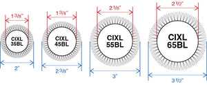 Barrel & Bristle Diameters