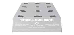 12-pc Silver Display • 12" Wide x 12" Deep • FREE with purchase of 12 Olivia Garden brushes • Add to cart with your brushes