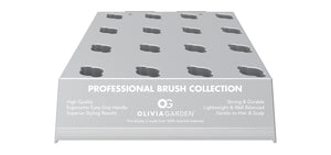 16-pc Silver Display • 12" Wide x 12" Deep • FREE with purchase of 16 Olivia Garden brushes • Add to cart with your brushes