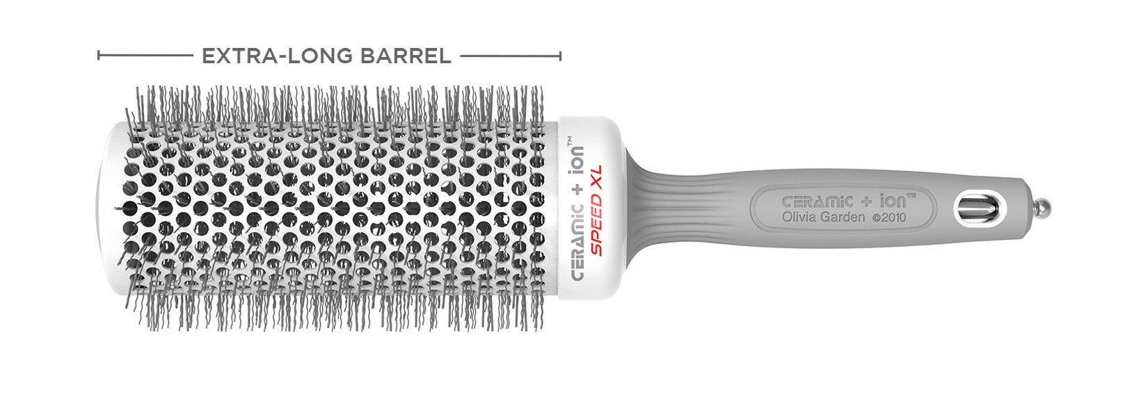 Hair brushes: Ceramic + Ion Speed XL Thermal Round | Olivia Garden