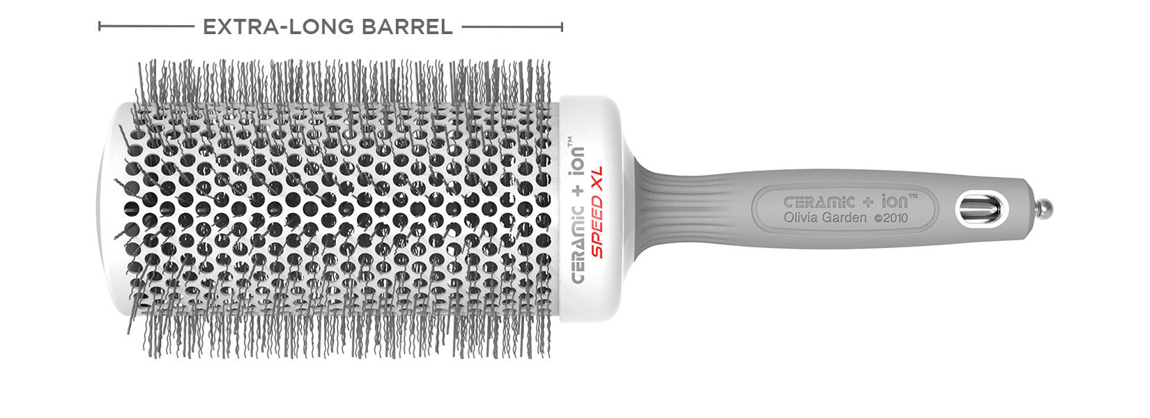 Hair brushes: Ceramic + Ion Speed XL Thermal Round | Olivia Garden