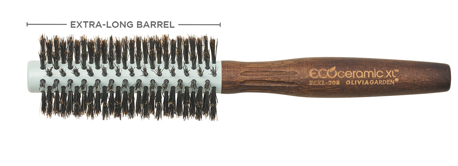 William Eggleston BRUNO BARBEY セット Extra-Long Ceramic Boar Bristle Round Brush - Olivia Garden