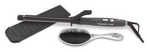 3/4" Titanium+ion Curling iron with FREE brush