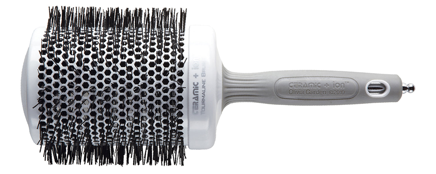 Hair brushes: Ceramic + Garden Ion Round Thermal Olivia 