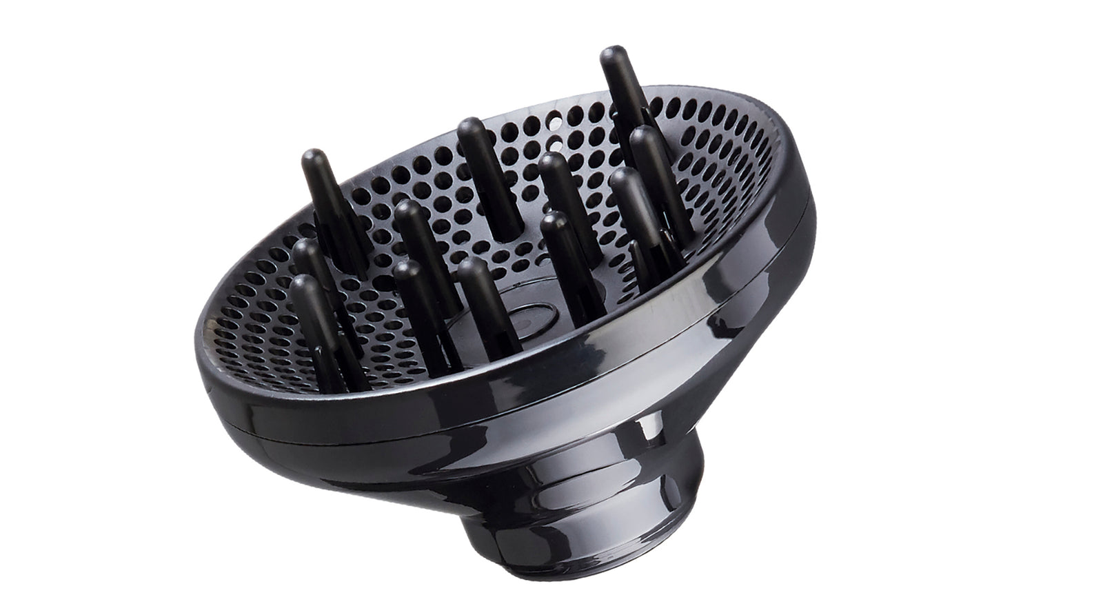 Ceramic + ion Hair Dryer - Includes drawstring storage bag & 2 concentrator nozzles. 65 mm nozzle for precise drying. 80 mm nozzle for extra long barrel brushes.
