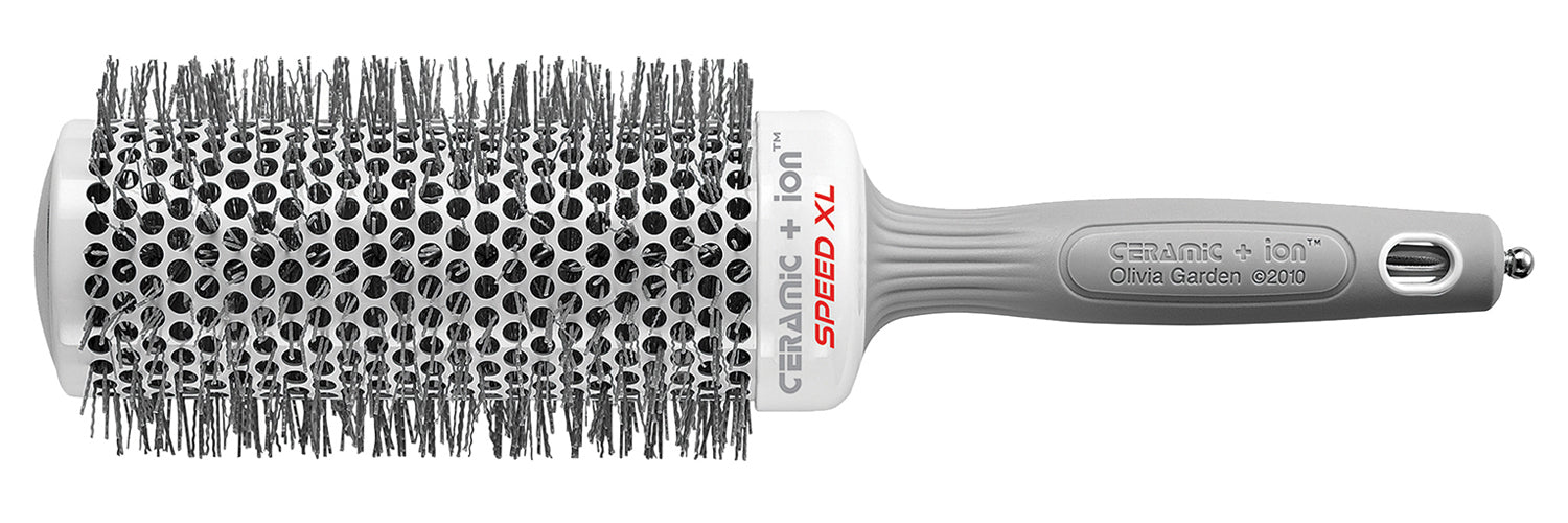 Hair brushes: Ceramic + Ion Speed XL Thermal Round | Olivia Garden