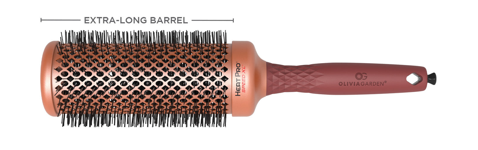 【AIRTIGHT】起毛最上級ギガヒートプラス/セミドライ 5x3 170-65 Heat Pro Speed XL Round Brush | Extreme Heat Thermal Brush