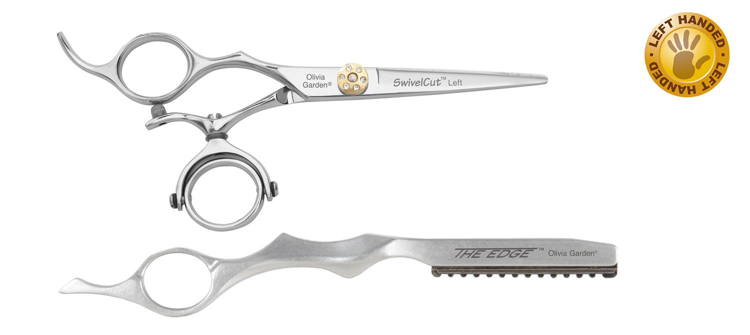 left handed garden scissors Hair cutting shears & thinners: SwivelCut | Olivia Garden 5.75" Shear