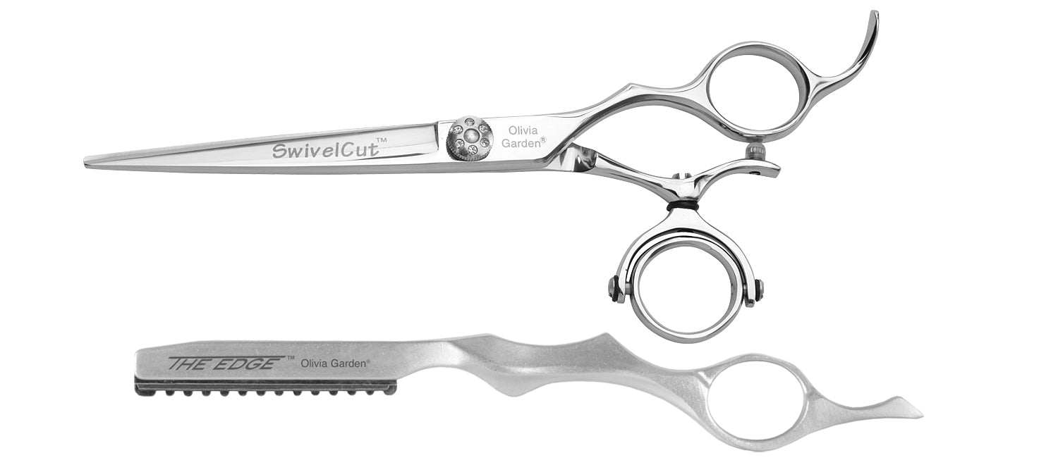 trimming scissors garden Hair cutting shears & thinners: SwivelCut | Olivia Garden 5.75" Shear
