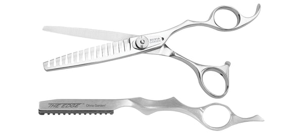 Olivia Garden TextureCut Professional Hairdressing Texturizering Thinner Intro Case Deal (15 teeth)