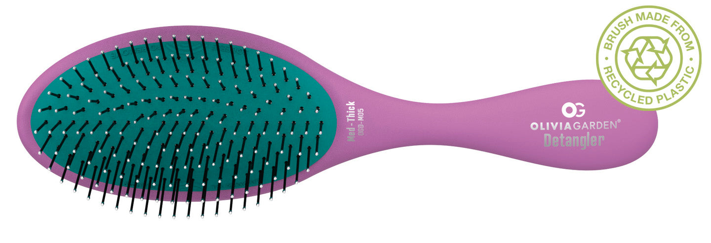 Pink Detangling Hair Brush with Green-Tip Bristles Wet Brush - Pink Go Green Detangler Brush | Ulta Beauty main image 4