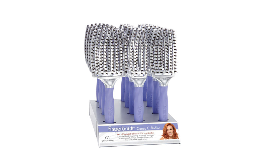 Hair brushes: FingerBrush combo bristles | Olivia Garden