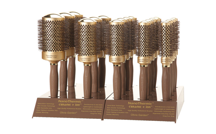 Hair NanoThermic brushes: Round | Garden Thermal Olivia