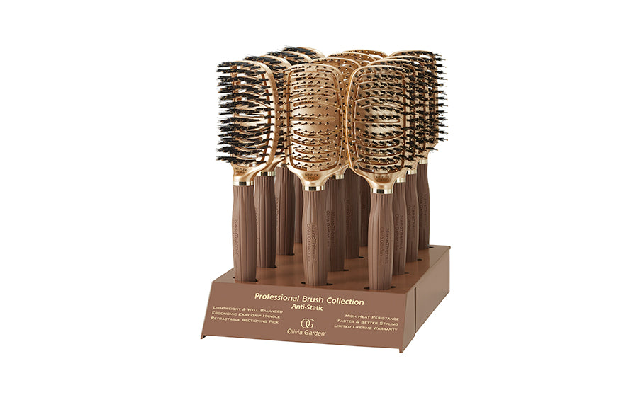 Hair | Flex brushes: NanoThermic Olivia Garden