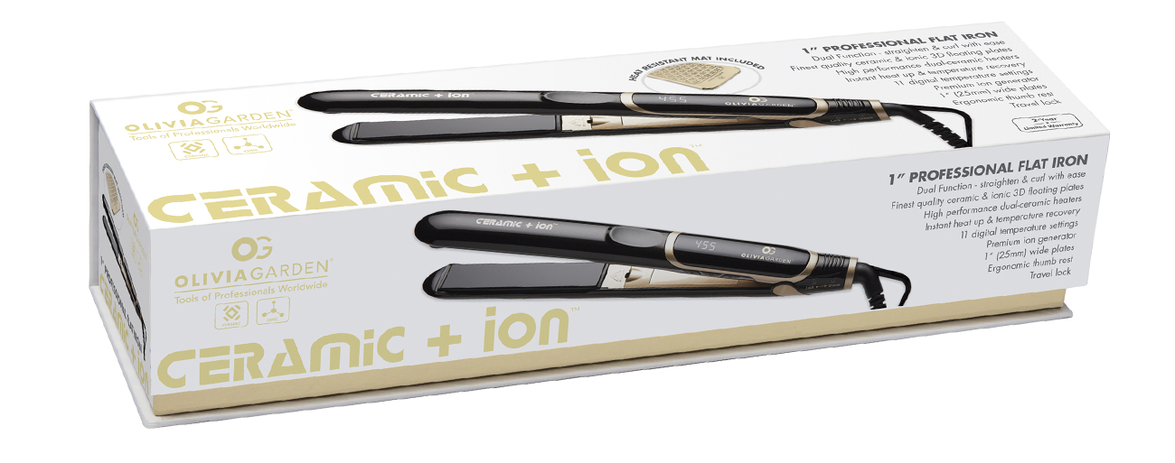 Ceramic ion Flat Iron Olivia Garden