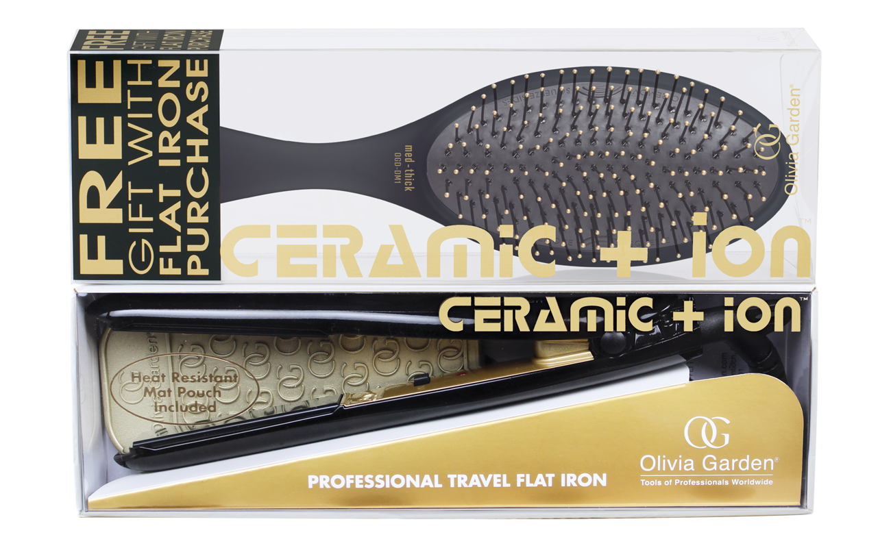 Hairbrush flat shop iron