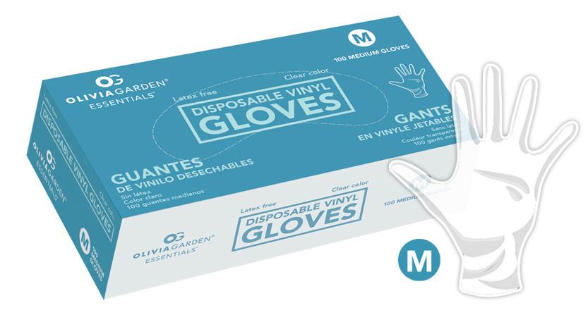 Vinyl Disposable Gloves - Olivia Garden